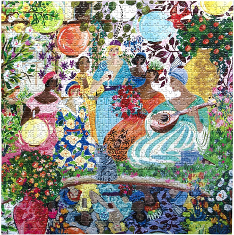 eeBoo: 1000pc Square Puzzle - Garden Party