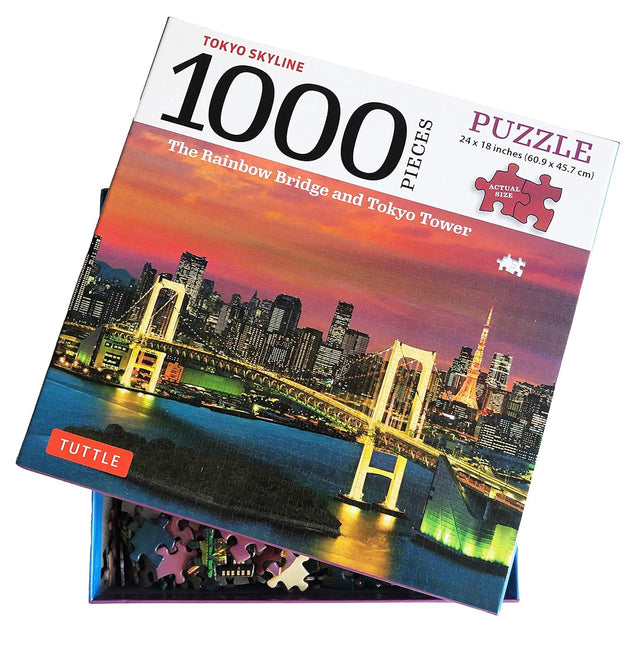 Tokyo Skyline and Rainbow Bridge - 1000 Piece Jigsaw Puzzle