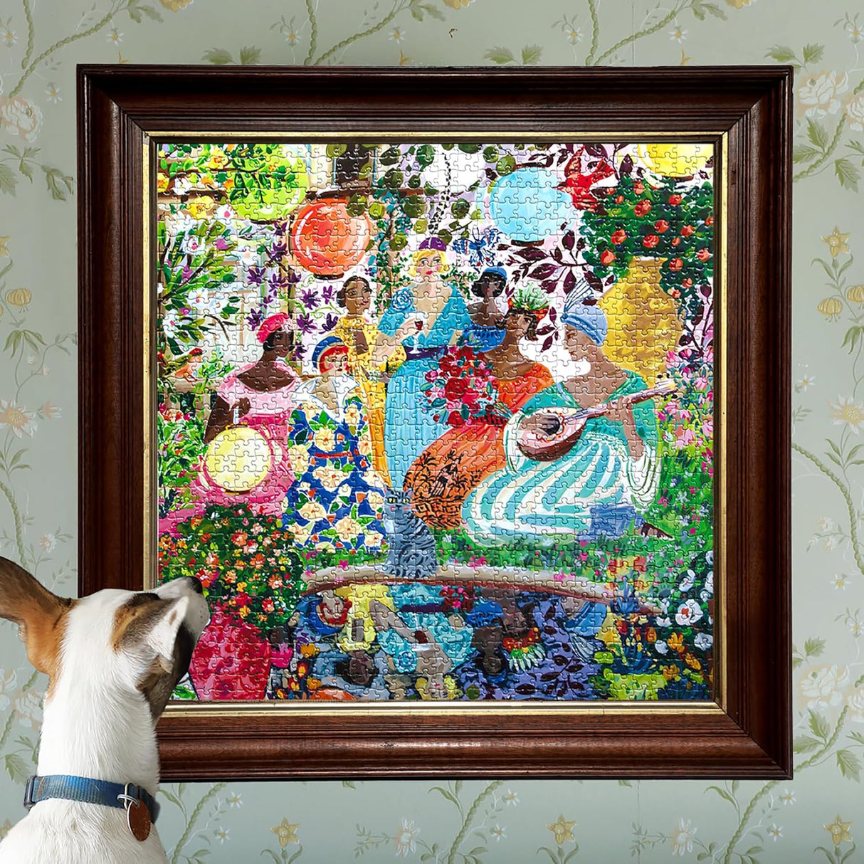 eeBoo: Garden Party Square Puzzle - 1000pc