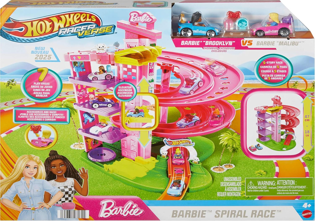 Hot Wheels: Barbie - Spiral Race Track Set