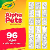 Crayola Alpha Pets Coloring Book With Stickers 96 Pages