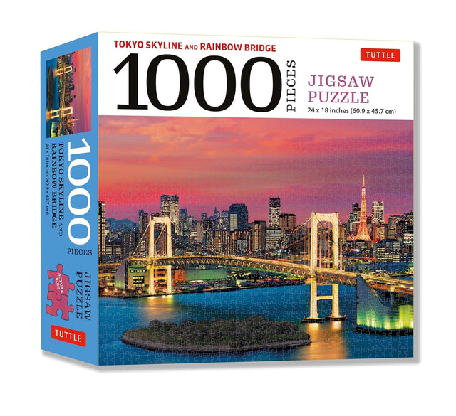 Tokyo Skyline and Rainbow Bridge - 1000 Piece Jigsaw Puzzle