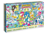 Sonic The Hedgehog: Adult Colouring Book and Puzzle Set (Sega: 1000 Pieces)