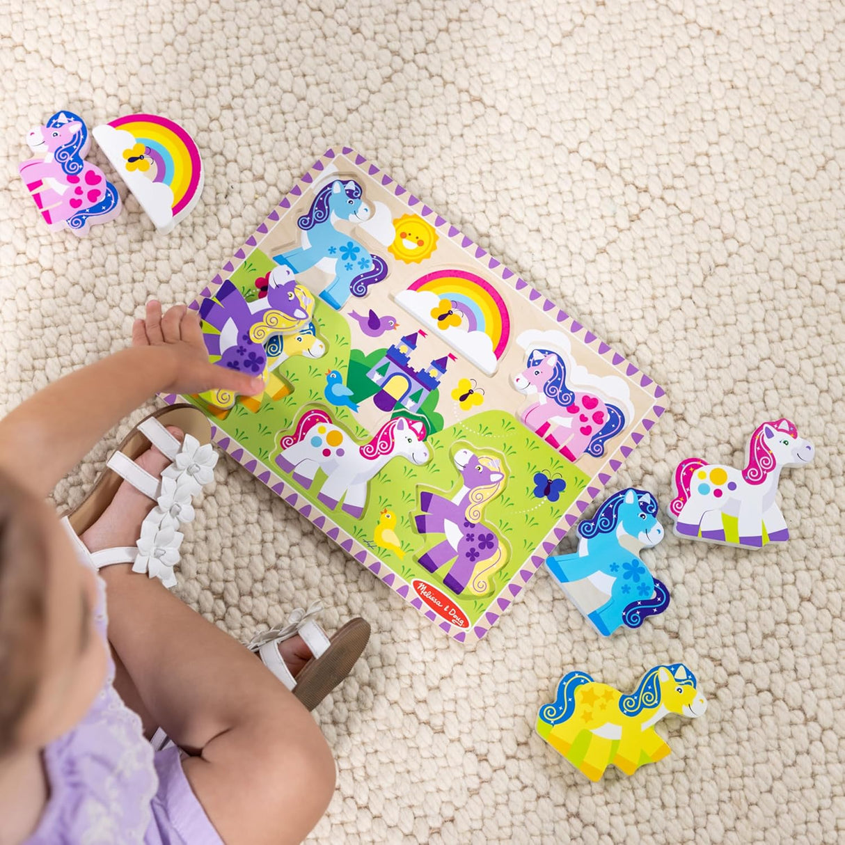 Melissa & Doug - Unicorn Chunky Puzzle