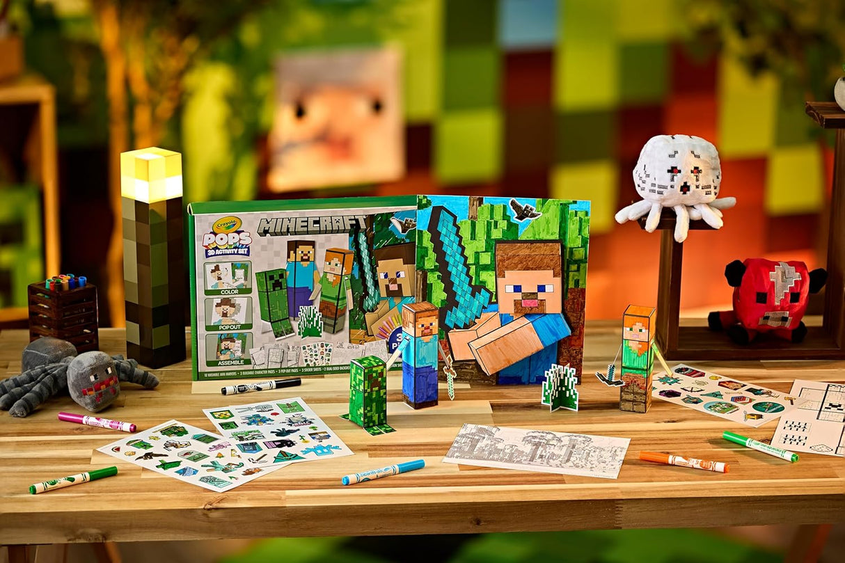 Crayola POPS 3D Activity Super Set Minecraft