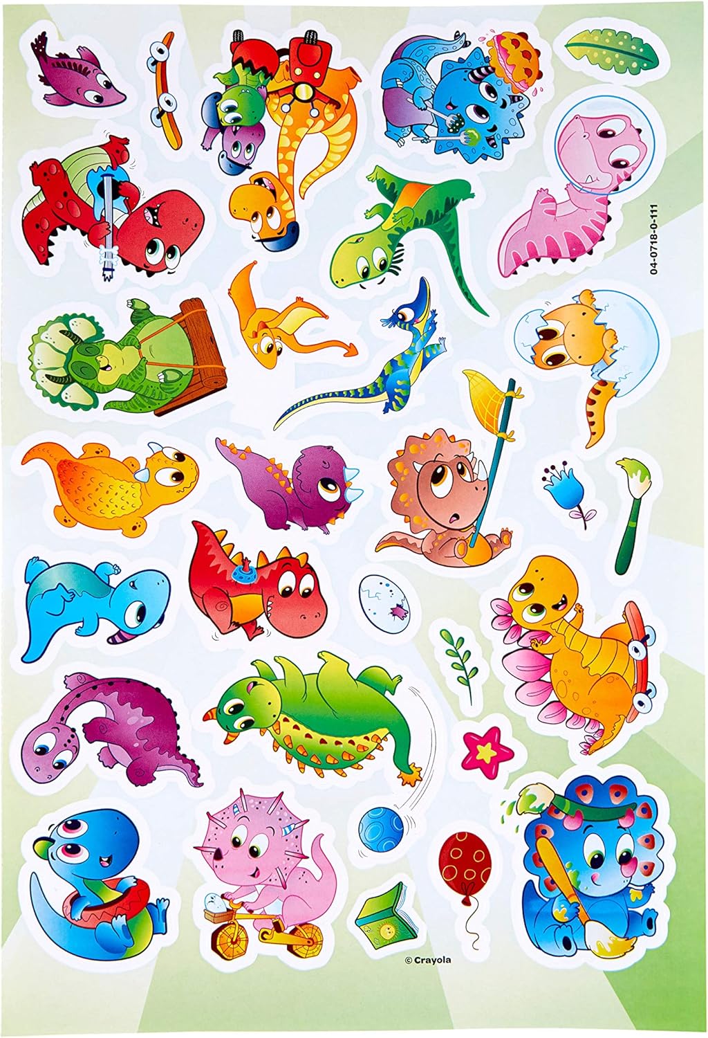 Crayola Prehistoric Pals Coloring Book With Stickers 96 Pages