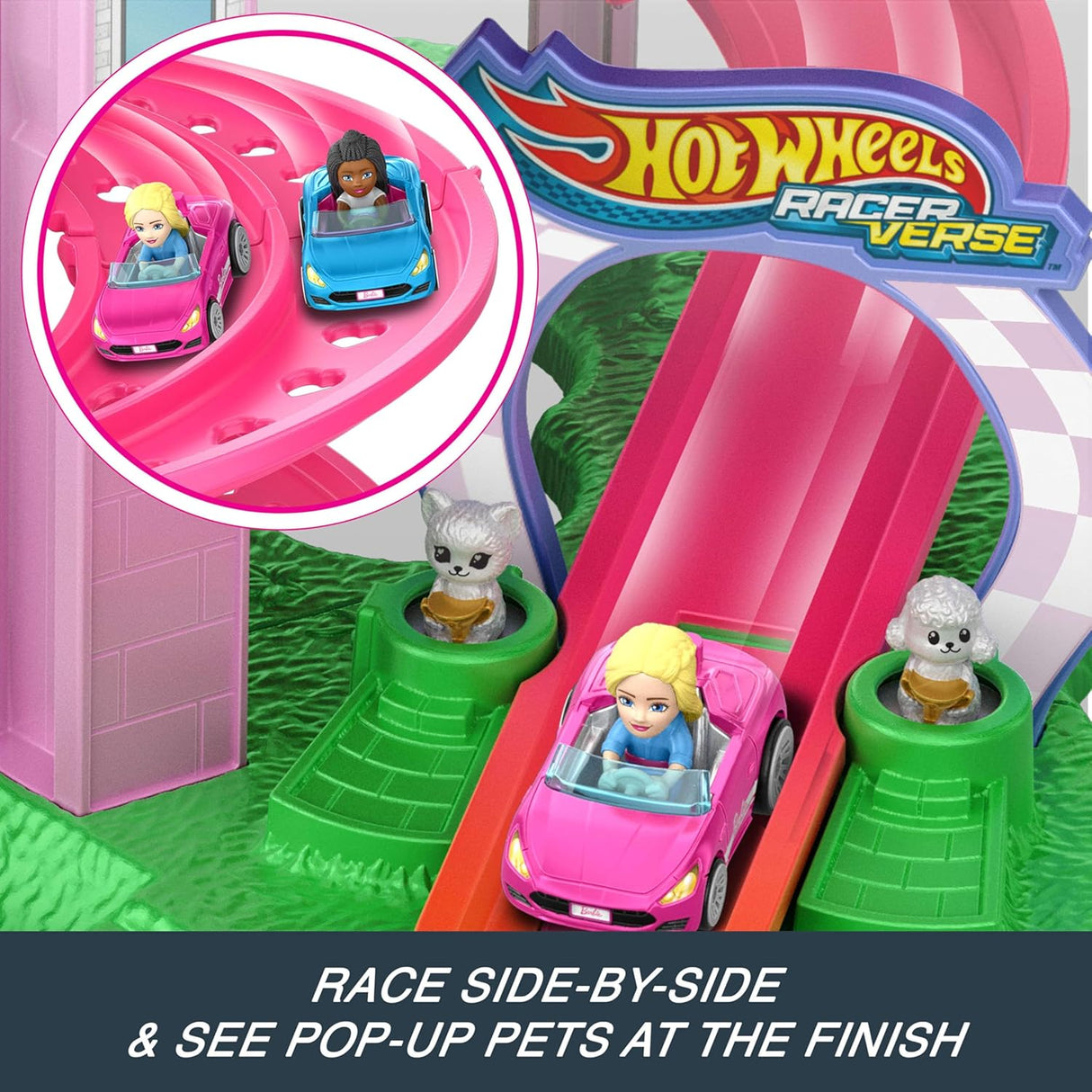 Hot Wheels: Barbie - Spiral Race Track Set