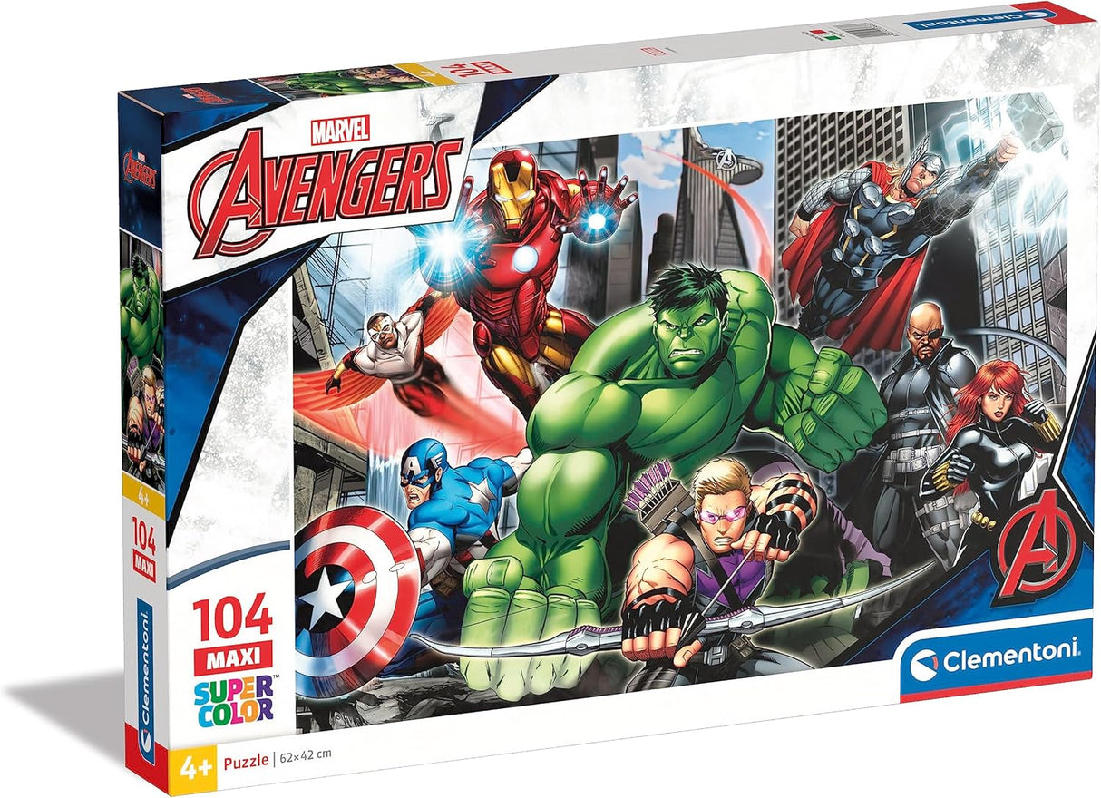Clementoni Marvel Avengers Jigsaw Puzzle - 104 Piece - Maxi - (23688)