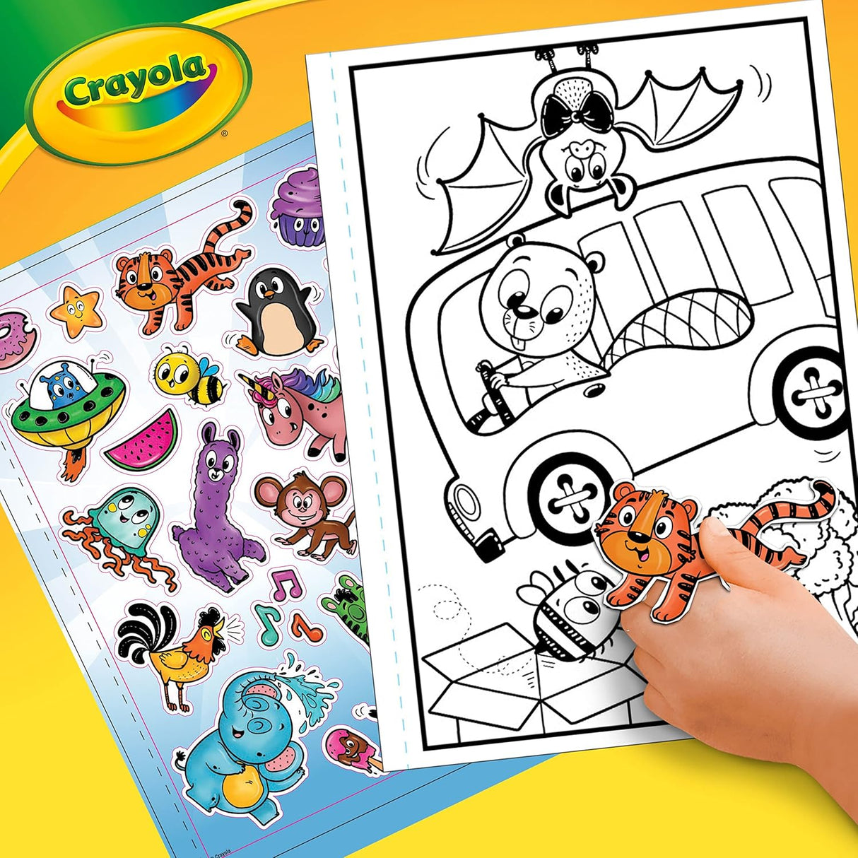Crayola Alpha Pets Coloring Book With Stickers 96 Pages