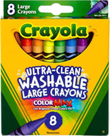 Crayola Ultra-Clean Washable Large Crayons 8 Pack