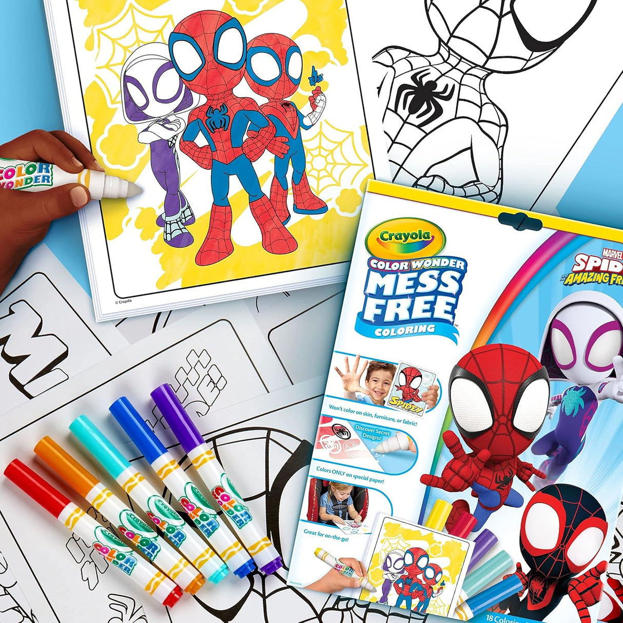 Crayola Color Wonder Foldalope Spidey and His Amazing Friends