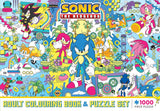 Sonic The Hedgehog: Adult Colouring Book and Puzzle Set (Sega: 1000 Pieces)