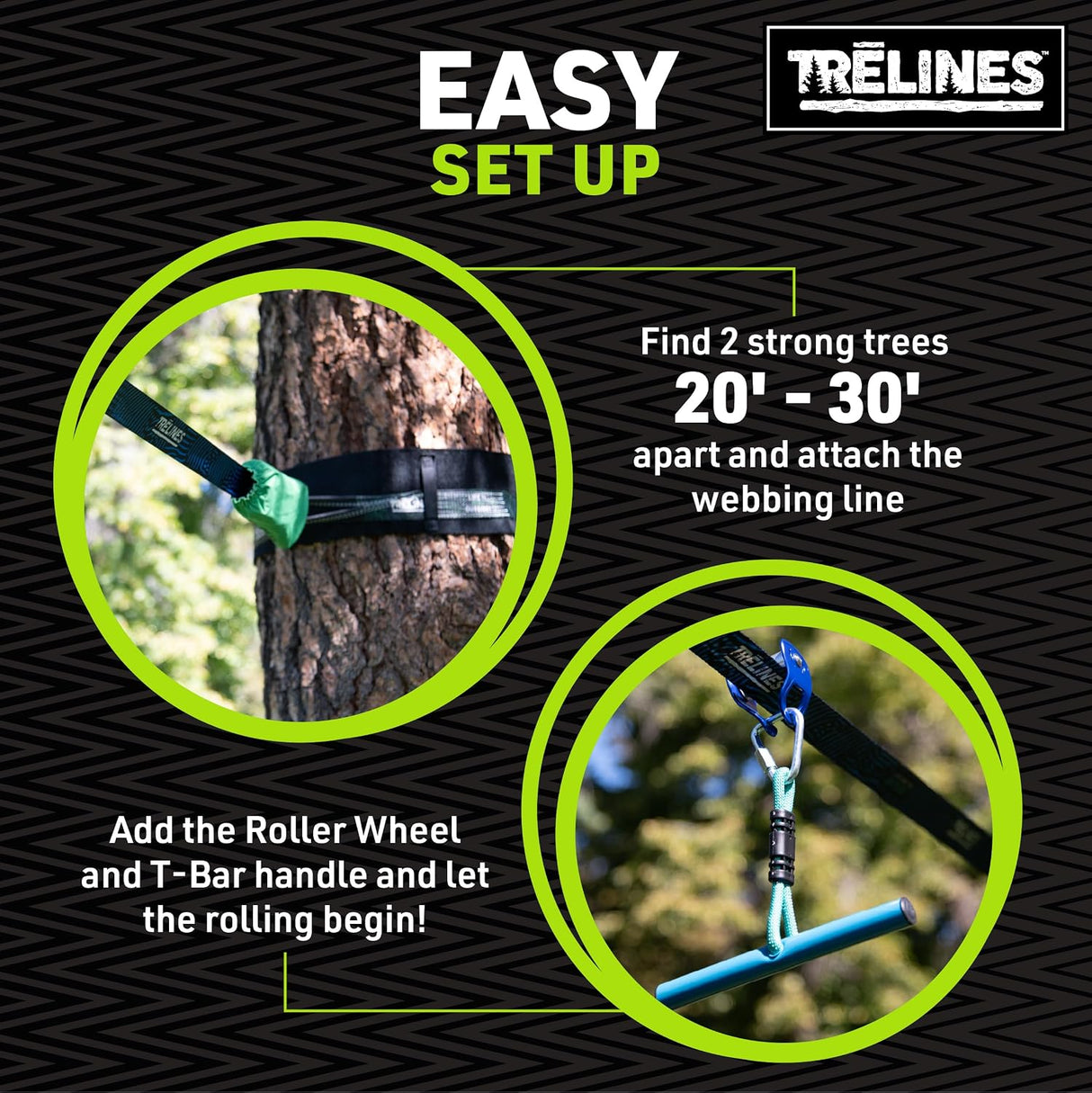 Trelines: Roller Adventure Line - 11m