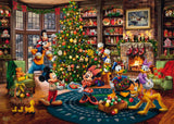 Harlington Thomas Kinkade PQ - Mickey & Minnie Trimming the Tree 1000 Piece Puzzle