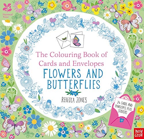 National Trust: The Colouring Book of Cards and Envelopes - Flowers and Butterflies