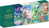 Reverie Puzzles: Treasury of Dragons 4 x 99 Piece Mini Puzzle Set