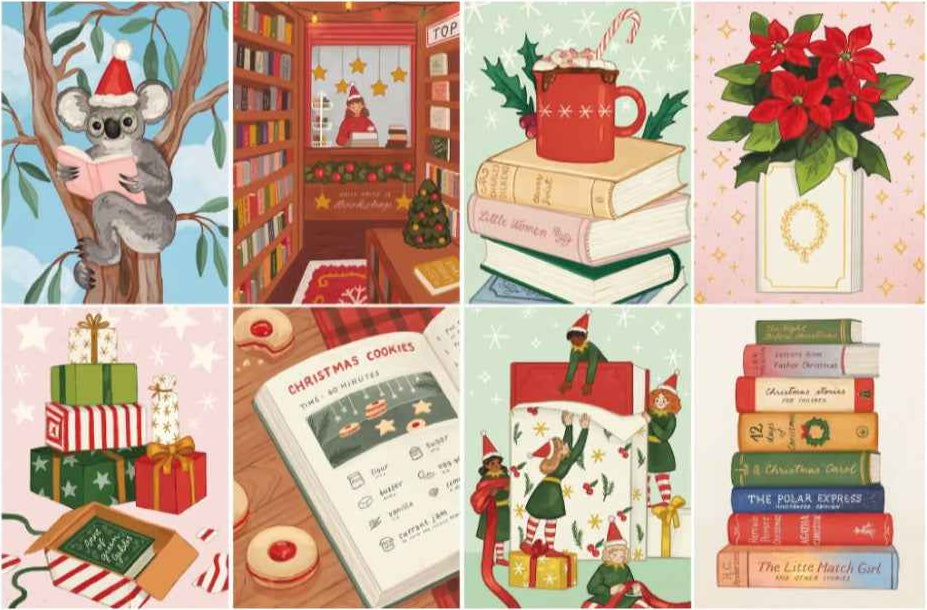 Reverie Puzzles: A Bookish Christmas Puzzle Advent Calendar (99 Piece Version)