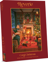 Reverie Puzzles: Corgi Christmas Jigsaw Puzzle (500 Pieces)