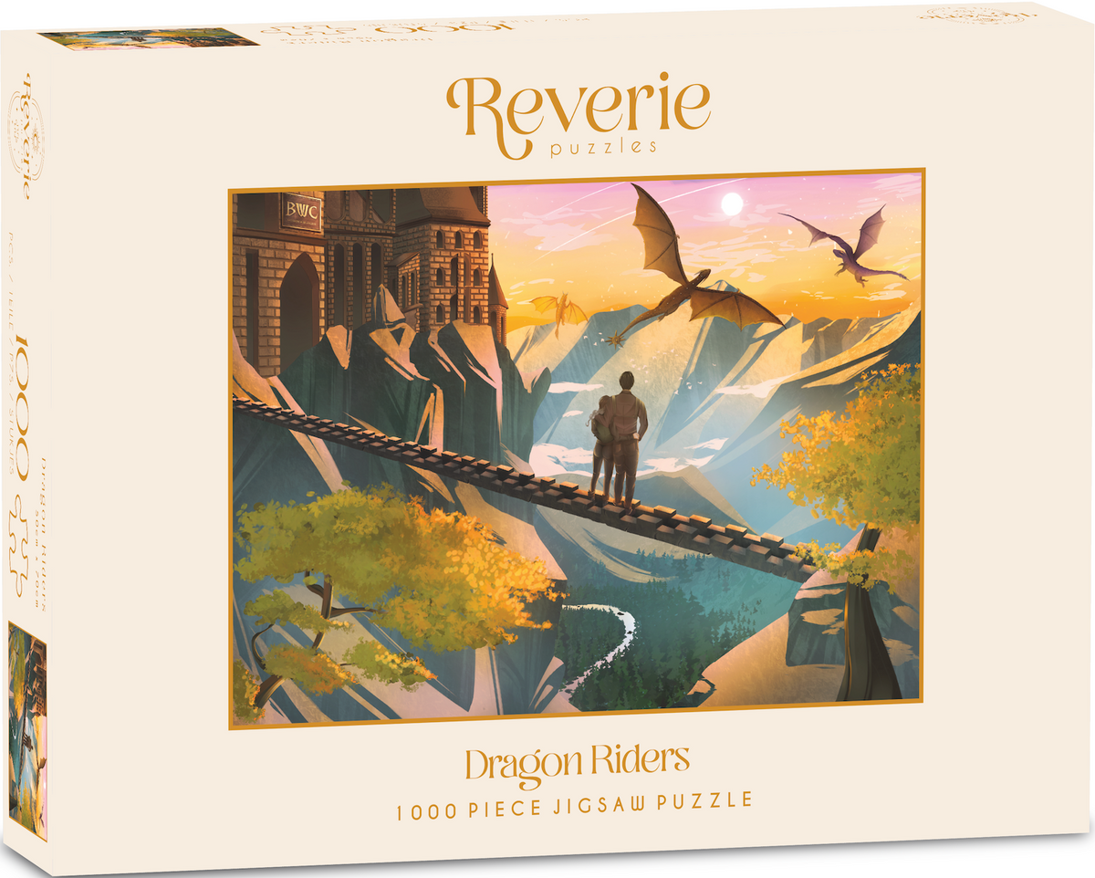 Reverie Puzzles: Dragon Riders Jigsaw Puzzle (1000 Pieces) - Officially Licensed || Fourth Wing