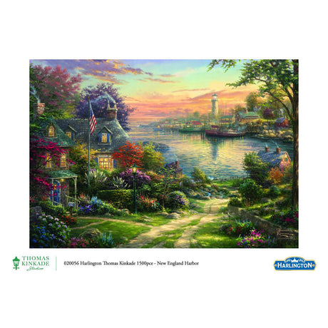Harlington Thomas Kinkade PQ New England Harbor 1500 pieces