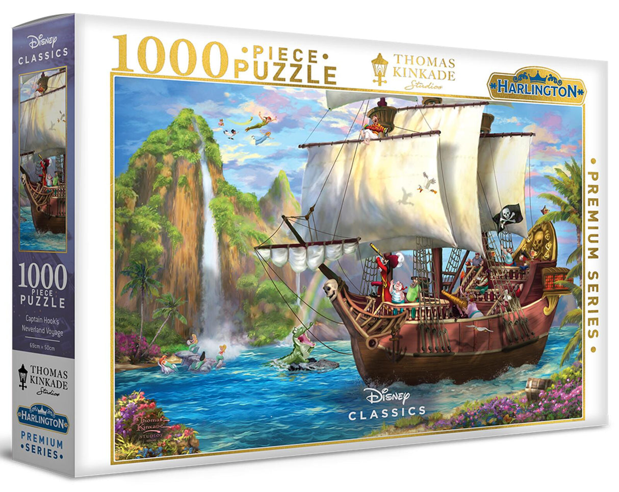 Harlington Thomas Kinkade - Captain Hook's Neverland Voyage - 1000 Piece Puzzle