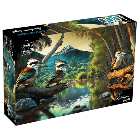 Puzzle Master 1000pc Puzzle - Kookaburra Laughs - Augmented Reality Edition