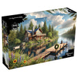 Puzzle Master 1000pc Puzzle - Fisherman's Peace - Augmented Reality Edition