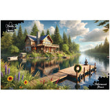 Puzzle Master 1000pc Puzzle - Fisherman's Peace - Augmented Reality Edition