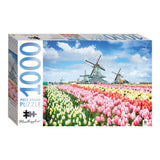 Mindbogglers: 1000pc Jigsaw Puzzle - Dutch Windmills, Holland, Netherlands