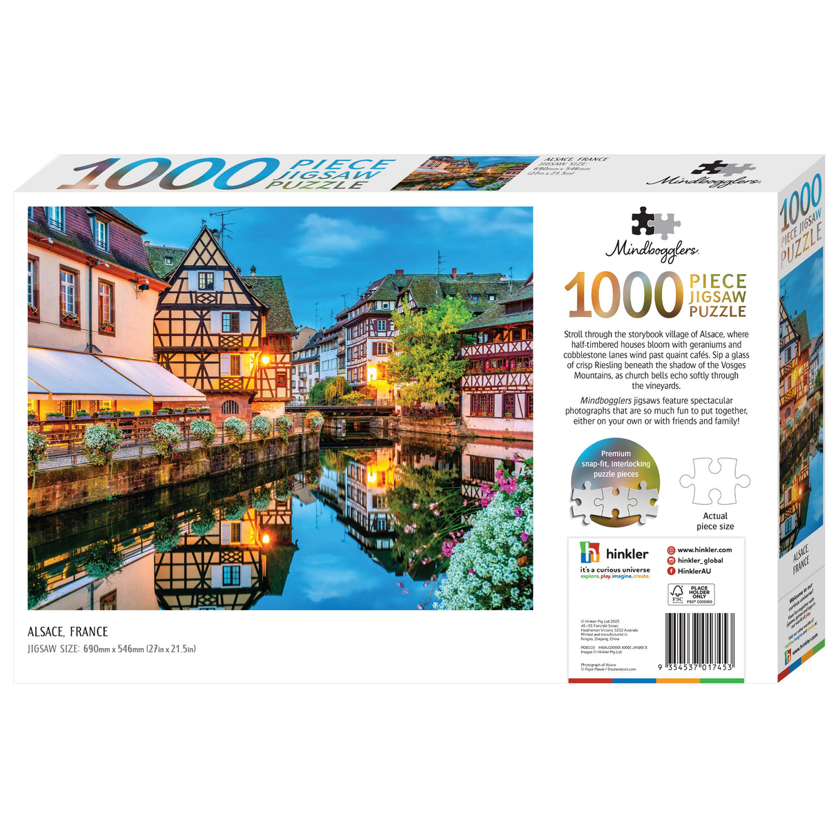 Mindbogglers 1000pc Jigsaw Puzzle - Alsace France