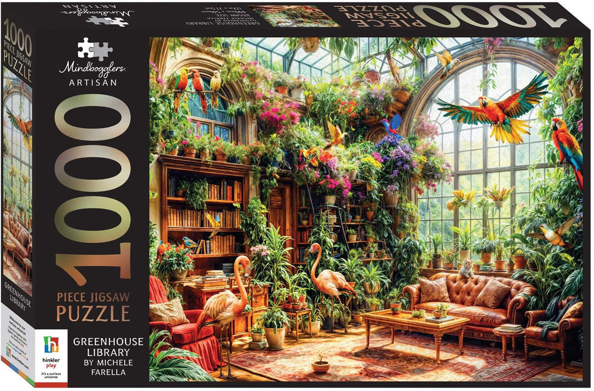 Mindbogglers Artisan 1000pc Greenhouse Library