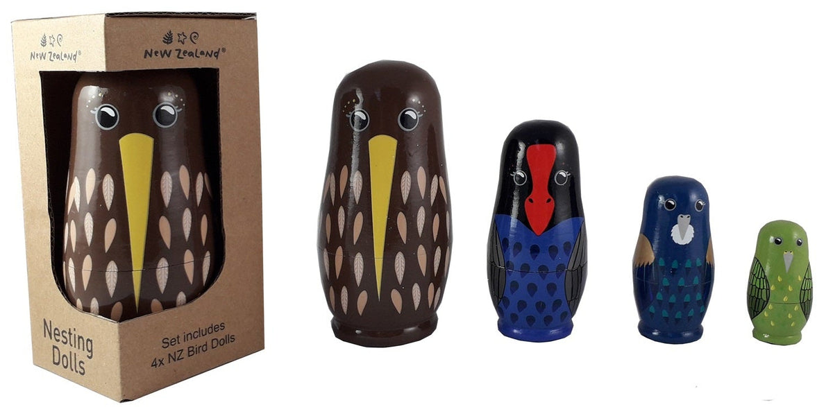 Nesting Doll NZ Birds 4pcs
