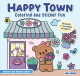 Happy Town Coloring and Sticker Fun