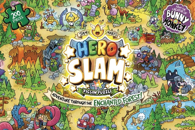 Jamie Smart s Hero Slam Jigsaw Puzzle: 200 pieces