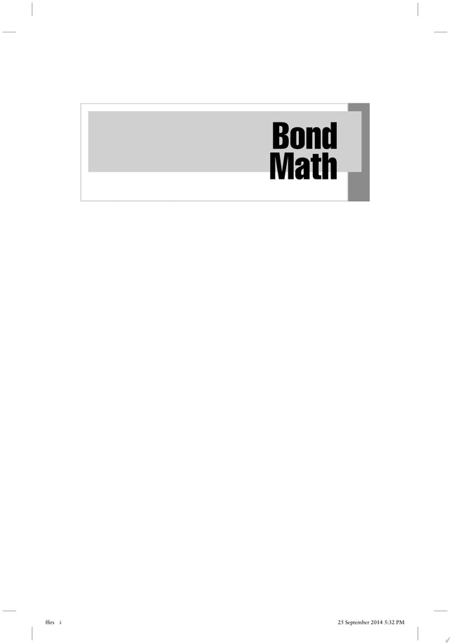 Bond Math, + Website