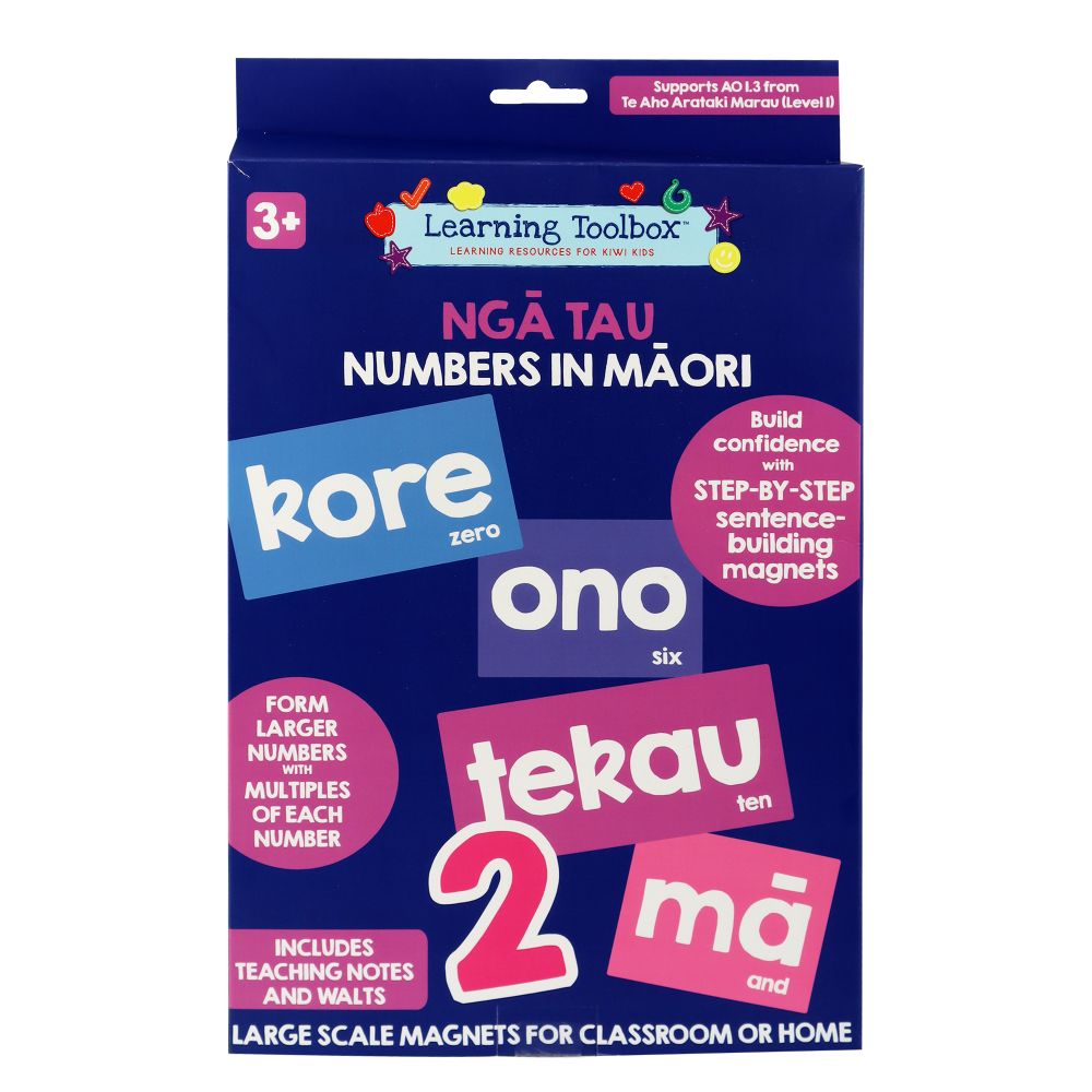 Magnetic Numbers in Te Reo Māori (62 Pieces)