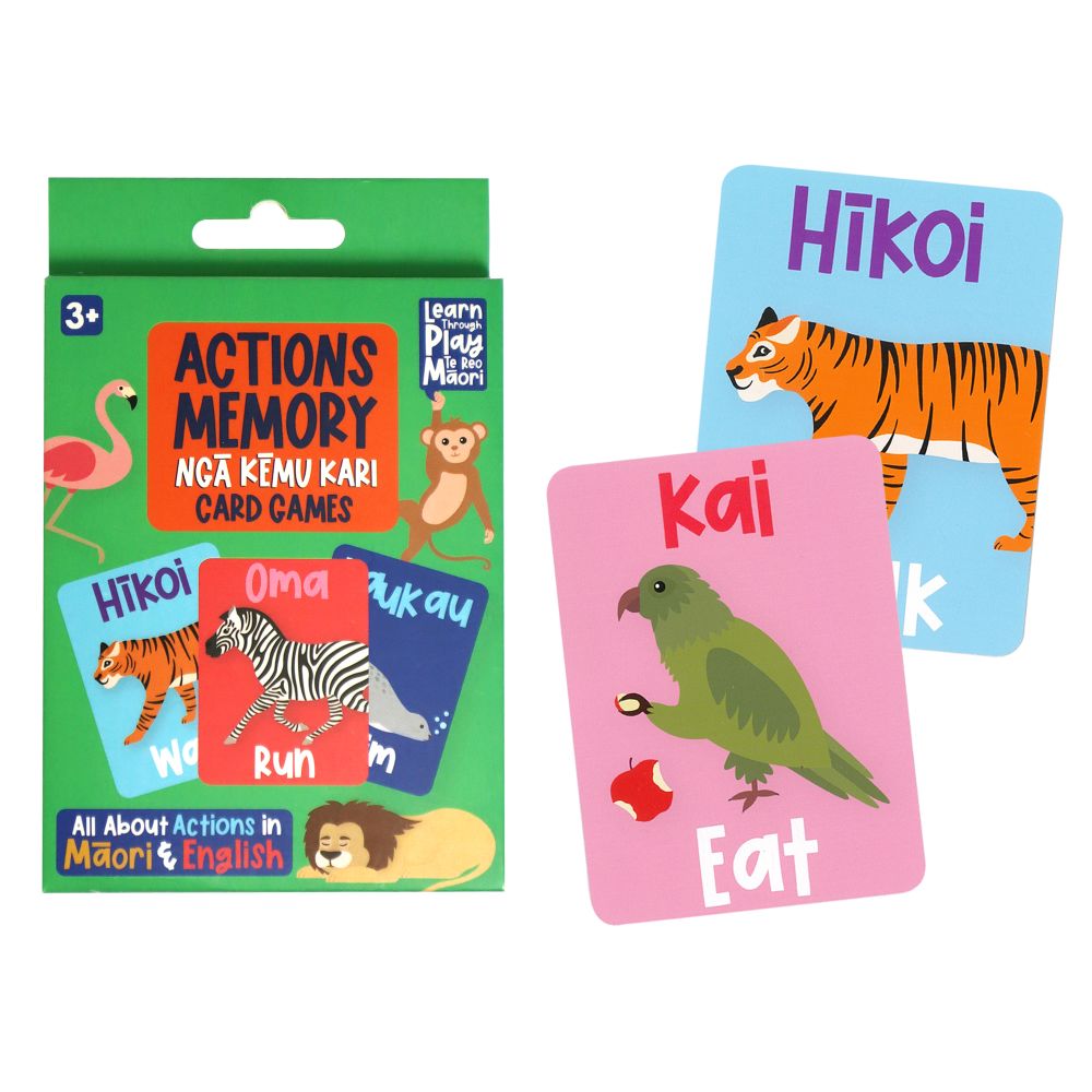 Te Reo Playing Cards - Actions Memory
