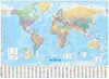 Collins World Wall Laminated Map