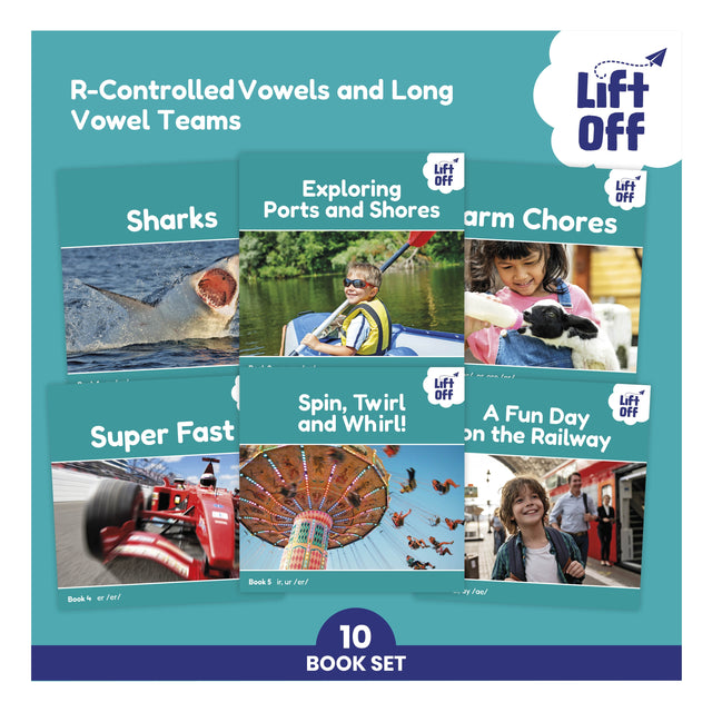 Phonic Books Lift Off Readers R-Controlled Vowels and Long Vowel Teams