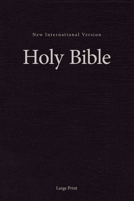 NIV, Church Bible (Pew Bible), Large Print, Hardcover, Black, Comfort Print