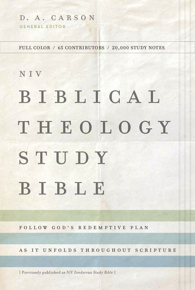 NIV, Biblical Theology Study Bible (Trace the Themes of Scripture), Hardcover, Comfort Print