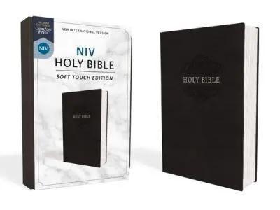 NIV, Holy Bible, Soft Touch Edition, Leathersoft, Black, Comfort Print