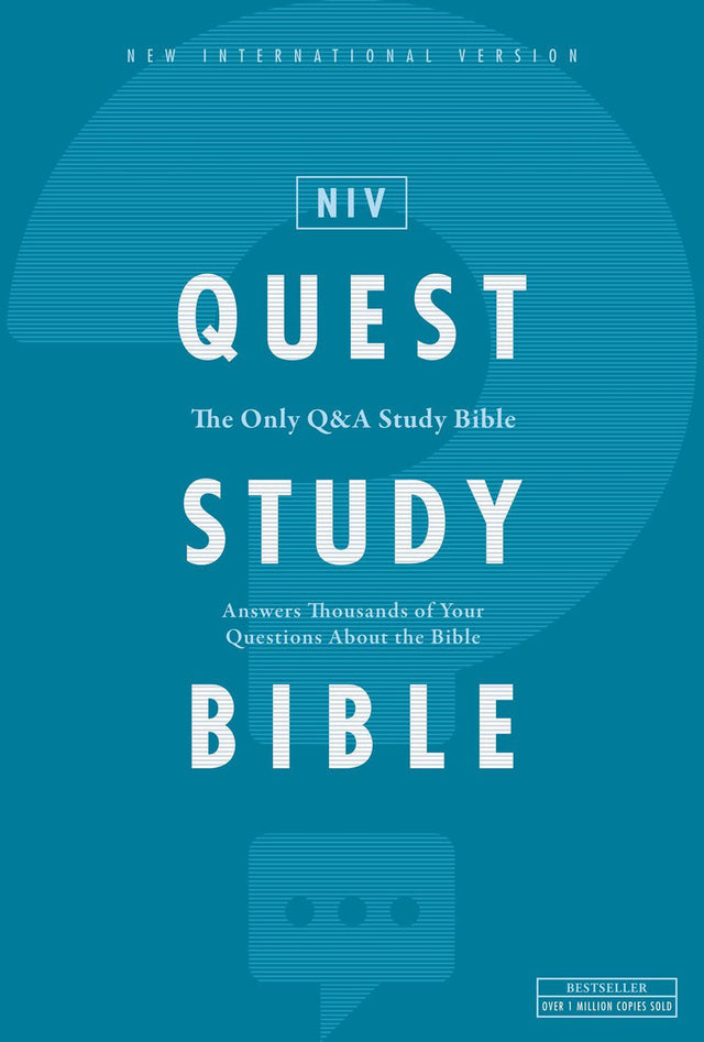 NIV, Quest Study Bible, Hardcover, Blue, Comfort Print