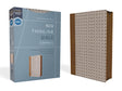 NIV, Thinline Bible, Compact, Leathersoft, Brown/White, Zippered, Red Letter, Comfort Print