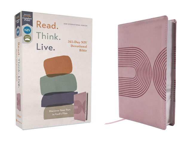 NIV, Read. Think. Live., Leathersoft, Pink, Comfort Print