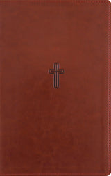 NASB, Personal Size Reference Bible, Large Print, Paragraph Style, Leathersoft, Brown, Red Letter, 1995 Text, Comfort Print