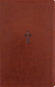 NASB, Personal Size Reference Bible, Large Print, Paragraph Style, Leathersoft, Brown, Red Letter, 1995 Text, Comfort Print