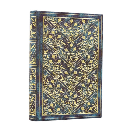 2026 Wildflower Song  Mini 12-month Day-at-a-Time Hardcover Flexi Dayplanner 2026 (Elastic Band Closure)