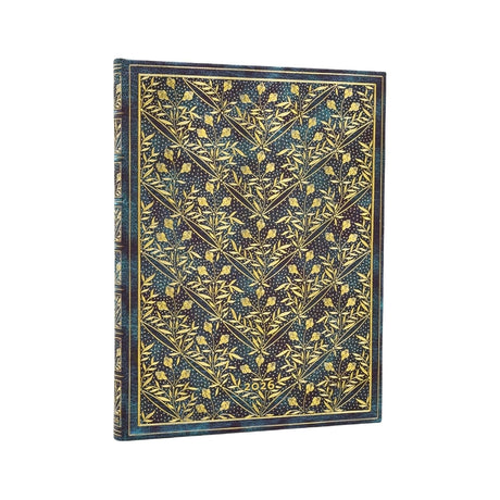 2026 Wildflower Song Ultra 12-month Vertical Hardcover Flexi Dayplanner 2026 (Elastic Band Closure)
