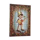Carlo Collodi, Pinocchio (Fairy Tale Collection) Midi Unlined Hardcover Journal (Elastic Band Closure)